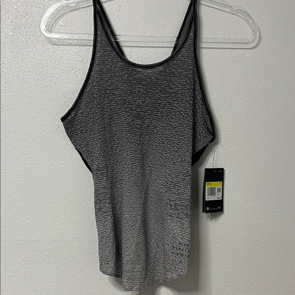 Women's Nike Black and Gray Tank Top - Picture 1 of 7